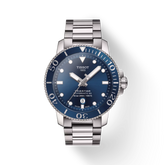 Montre Tissot Seastar 1000 Powermatic 80 en acier inoxydable avec cadran bleu T120.407.11.041.03