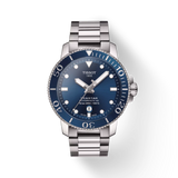 Montre Tissot Seastar 1000 Powermatic 80 en acier inoxydable avec cadran bleu T120.407.11.041.03