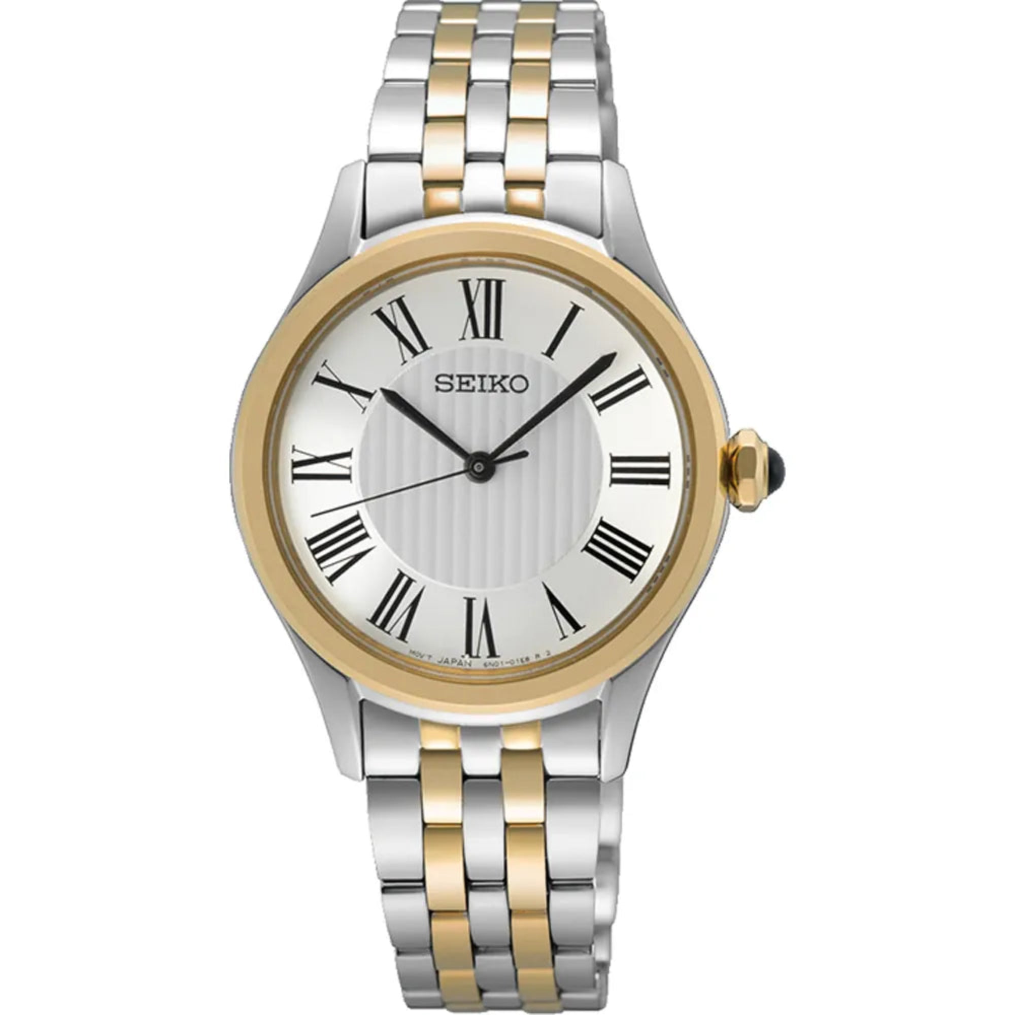 Seiko SUR612P1 Classic Quartz White Dial Ladies Watch - Bijoux Eclore