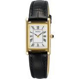 Seiko SWR107P1 Ladies Classic Dress White Dial Leather Strap Watch - Bijoux Eclore