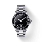 Montre Tissot Seastar 1000 avec cadran noir et bracelet en acier inoxydable T120.410.11.051.00