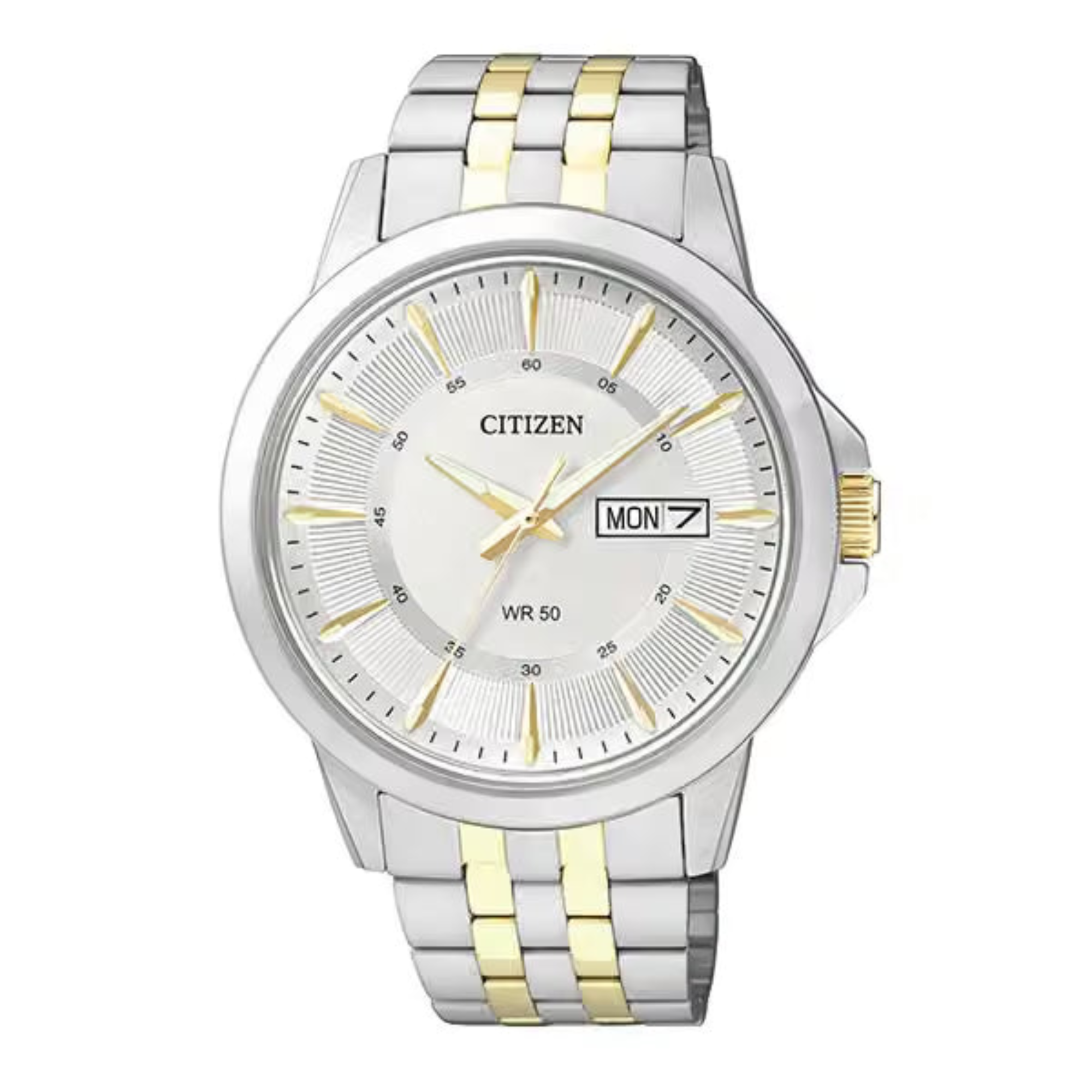 Citizen Men's Quartz Silver Dial Two-Tone Stainless Steel Bracelet Watch ( BF2018-52A - Bijoux Eclore