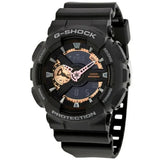 Casio GA110RG-1A G Shock Mens Watch, Black/Rose Gold, - Bijoux Eclore