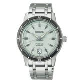 Seiko SRPL71J1 Presage Style 60s Automatic (39.5mm) Ice Green Dial / Stainless Steel Bracelet - Bijoux Eclore