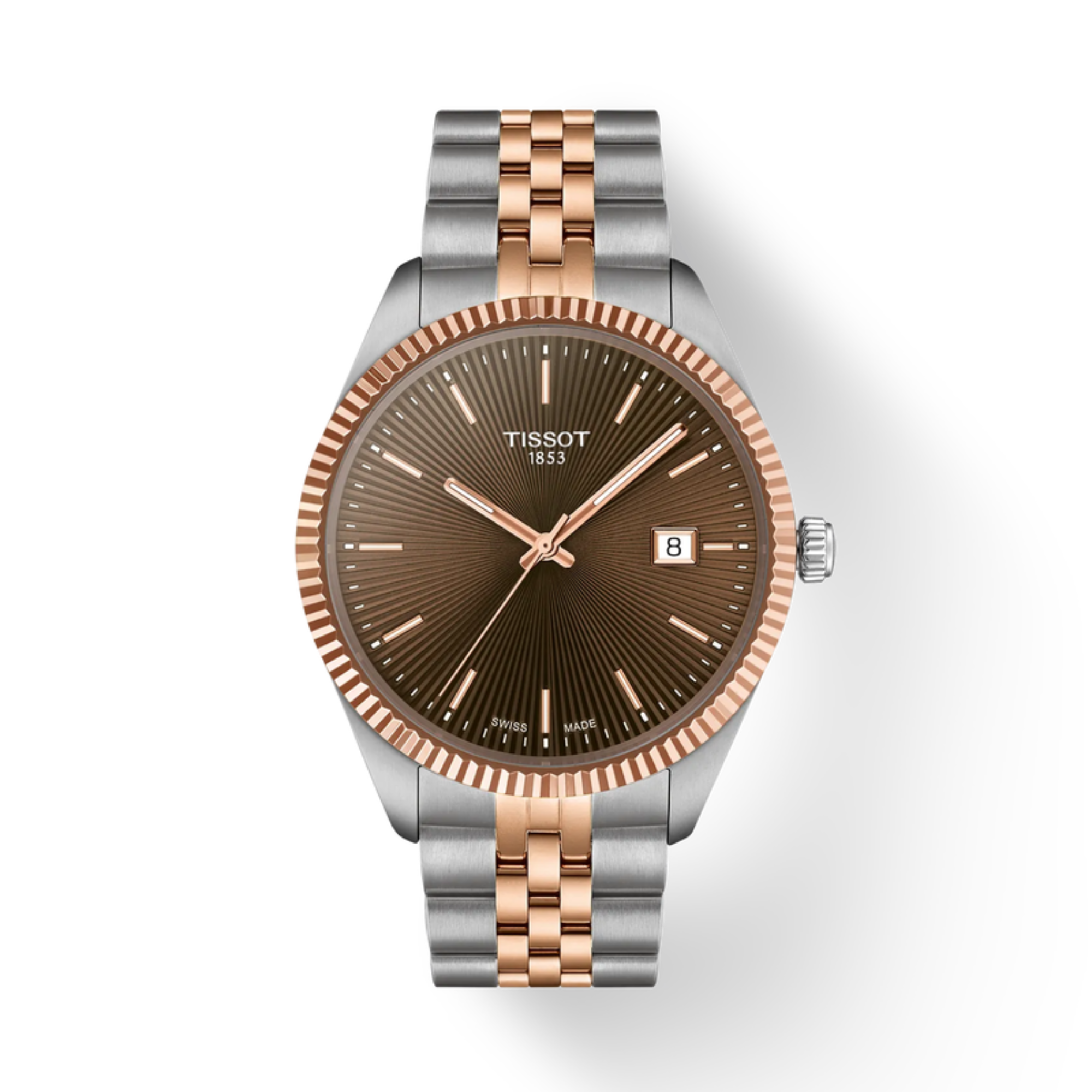 Tissot Ballade 40mm Two-Tone Brown T156.410.22.291.01 - Bijoux Eclore