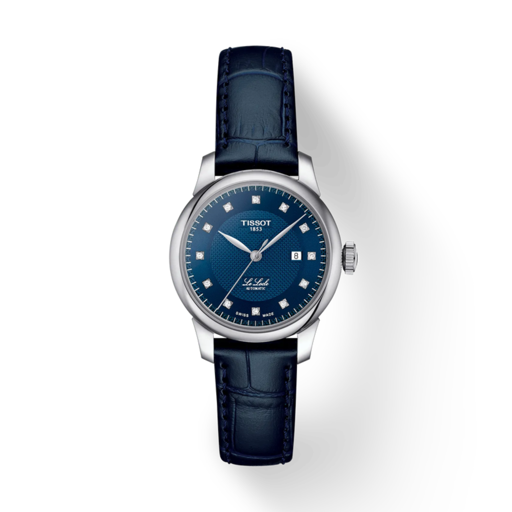 Tissot Le Locle Automatic Lady 29mm Blue Diamond T006.207.16.046.00 - Bijoux Eclore