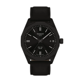 Tissot T1514223605100 PRC 100 Solar Quartz 39mm Mens Watch Black Leather - Bijoux Eclore