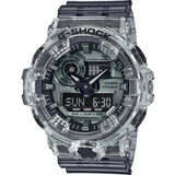 Casio GA700SK-1A G-Shock Men Clear Silver Semi Transparent Analog Digital Watch - Bijoux Eclore