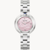 Bulova Rubaiyat Pink Dial Stainless Steel Women's Watch 96L338 - Bijoux Eclore
