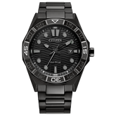 Citizen Brycen Black Dial Stainless Steel Bracelet AW1855-52E - Bijoux Eclore