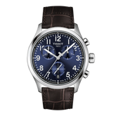 Tissot Gent XL Chronograph 42mm Blue Dial Brown Leather Strap Watch T116.417.16.042.00 - Bijoux Eclore