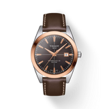 Montre Tissot Gentlemen Automatic en or 18 carats avec cadran marron pour homme T927.407.46.291.00