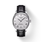 Montre Tissot Le Locle Powermatic 80 cadran argenté en cuir noir T006.407.16.033.00