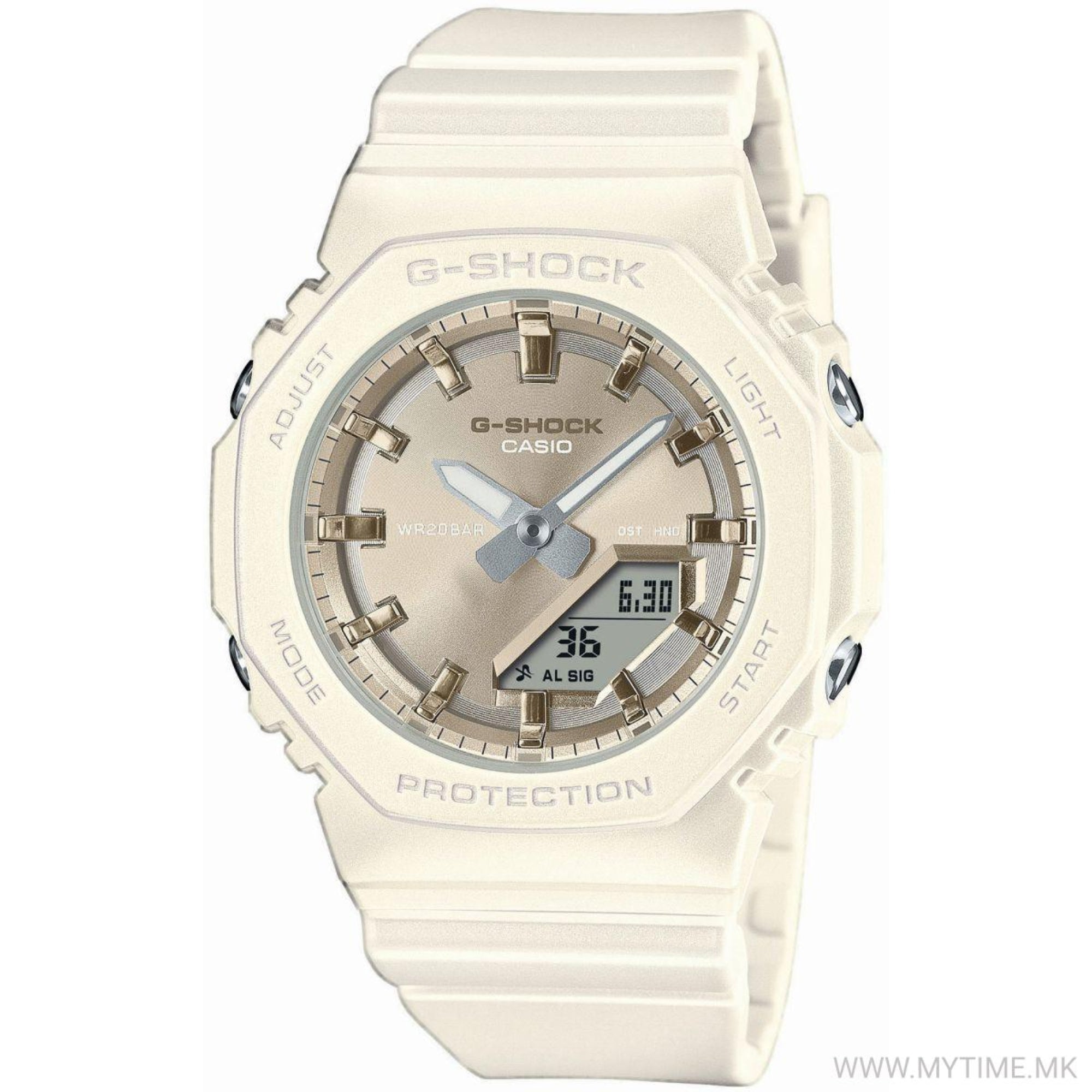 Casio G-Shock Smooth as Silk Pearlescent Analog-Digital Women's Watch GMA-P2100ST-7A - Bijoux Eclore
