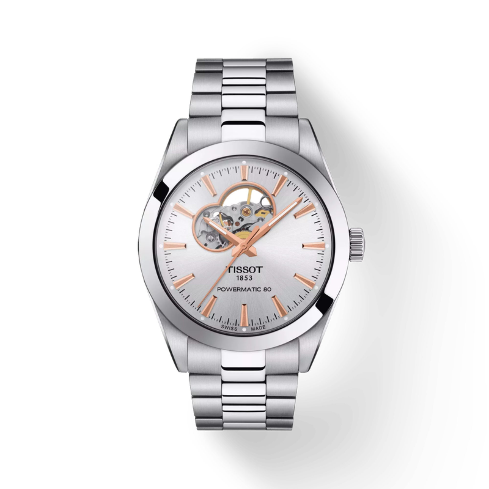 Tissot Gentleman Powermatic 80 Open Heart T127.407.11.031.01 - Bijoux Eclore