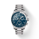 Montre chronographe Tissot T-Sport PR516 en acier inoxydable avec cadran bleu T149.417.11.041.00