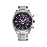 Citizen Tsuki-yomi A-T Purple Dial Super Titanium Bracelet BY1010-81Z - Bijoux Eclore