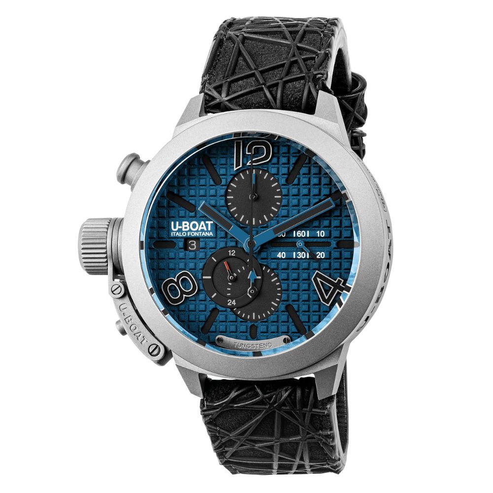 U-Boat Classico 45 titanium tungsten blue 3003 - Bijoux Eclore