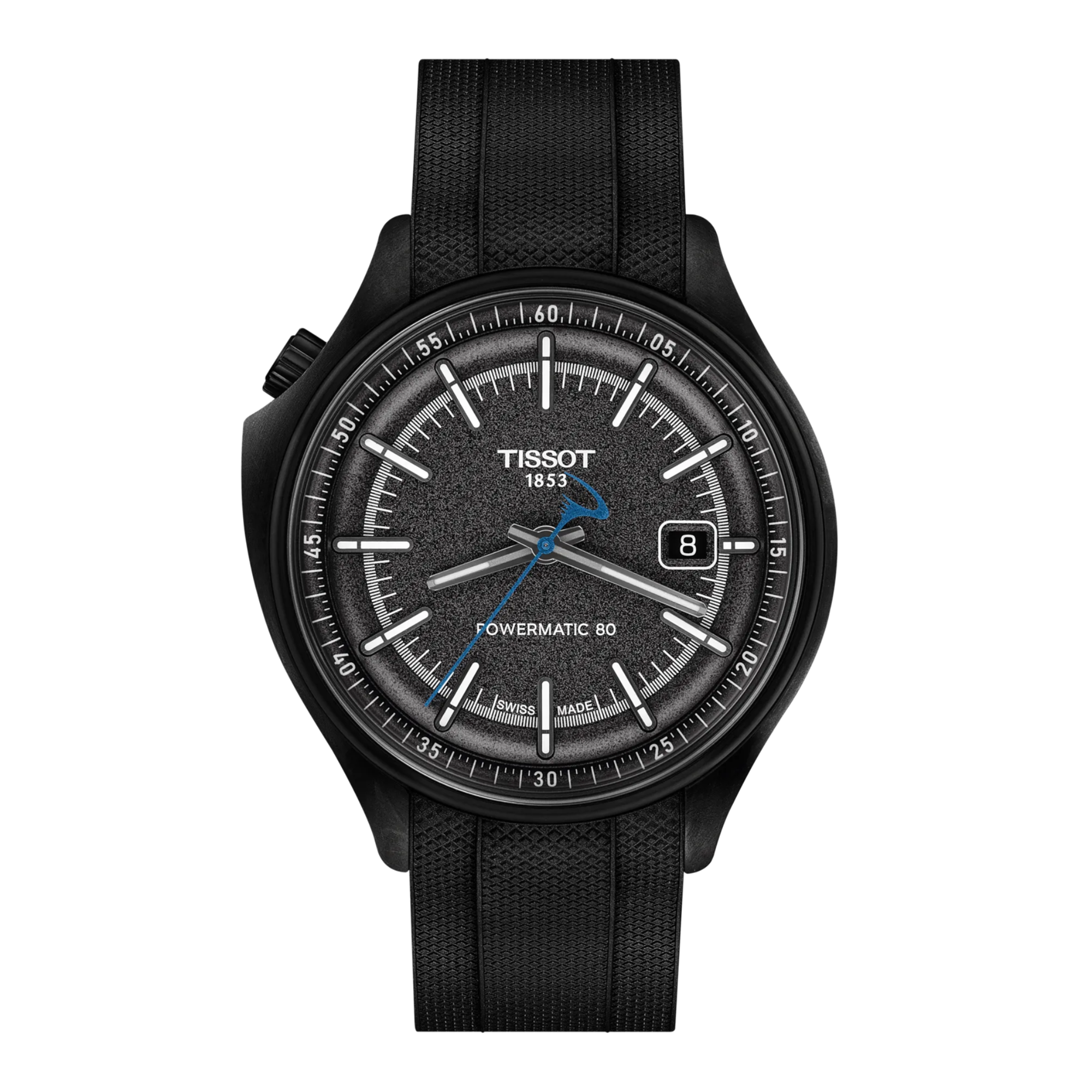 Tissot Heritage 1938 Automatic COSC 39mm Anthracite Dial Grey Fabric Strap T162.408.97.061.00 - Bijoux Eclore
