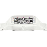 Rado R27073712 True Square Automatic Open Heart White Watch - Bijoux Eclore