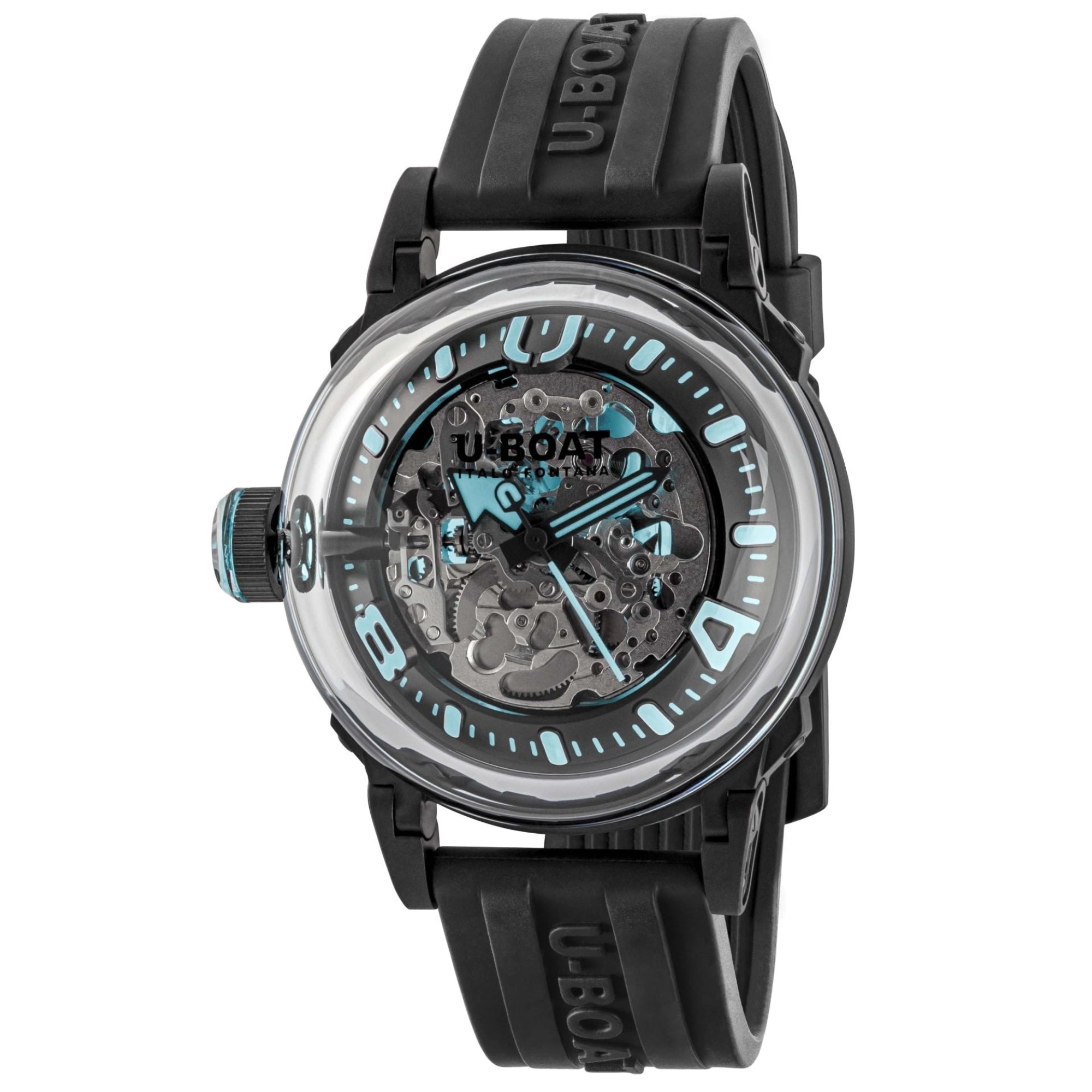U-Boat Montre U65 Automatic 44mm PVD Turquoise 3348 - Bijoux Eclore