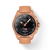 Tissot T-Touch Connect Solar Rose Gold-Tone Leather Strap Watch T121.420.46.051.00