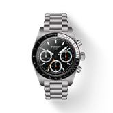 Montre chronographe mécanique Tissot T-Sport PR516 en acier inoxydable avec cadran noir T149.459.21.051.00
