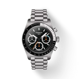 Montre chronographe mécanique Tissot T-Sport PR516 en acier inoxydable avec cadran noir T149.459.21.051.00