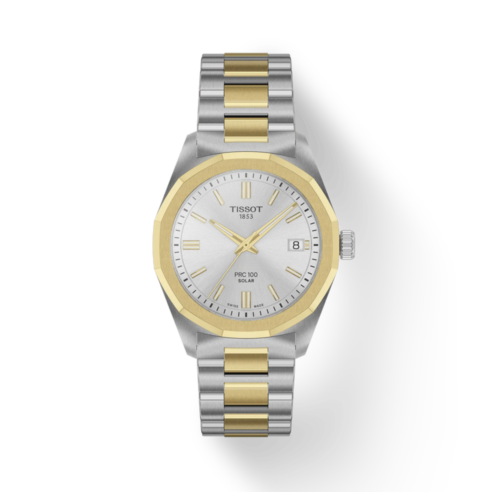 Tissot PRC 100 Solar 34mm Two-Tone T151.822.22.031.00 - Bijoux Eclore