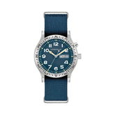 Caravelle by Bulova Men’s Field Watch Blue Dial Nylon 43C126 - Bijoux Eclore