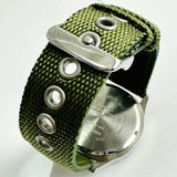 Casio MTPS120L-3AV Men's Solar Day and Date Green Nylon Strap 42mm Watch - Bijoux Eclore