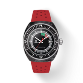 Tissot Sideral S Red Rubber Strap Watch 41mm T145.407.97.057.02