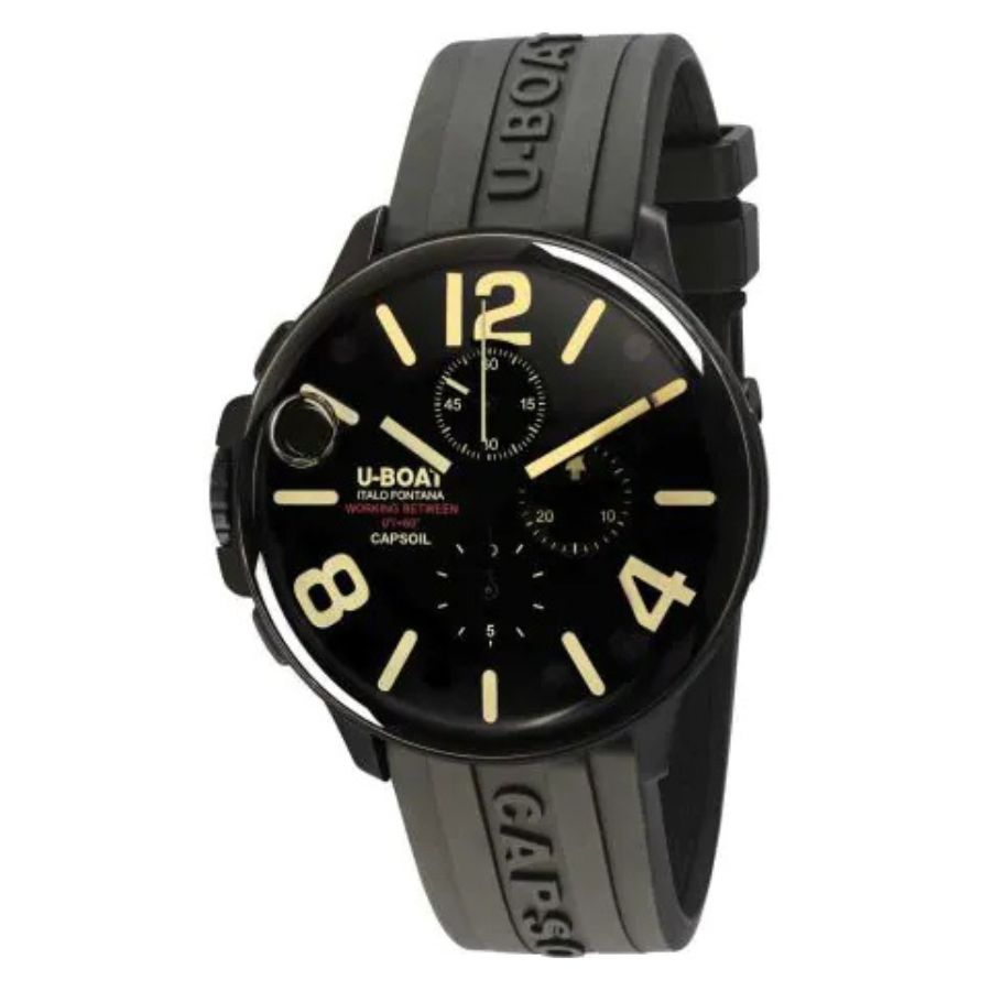 U-Boat Capsoil Chronograph DLC Mens Watch 8109/D - Bijoux Eclore