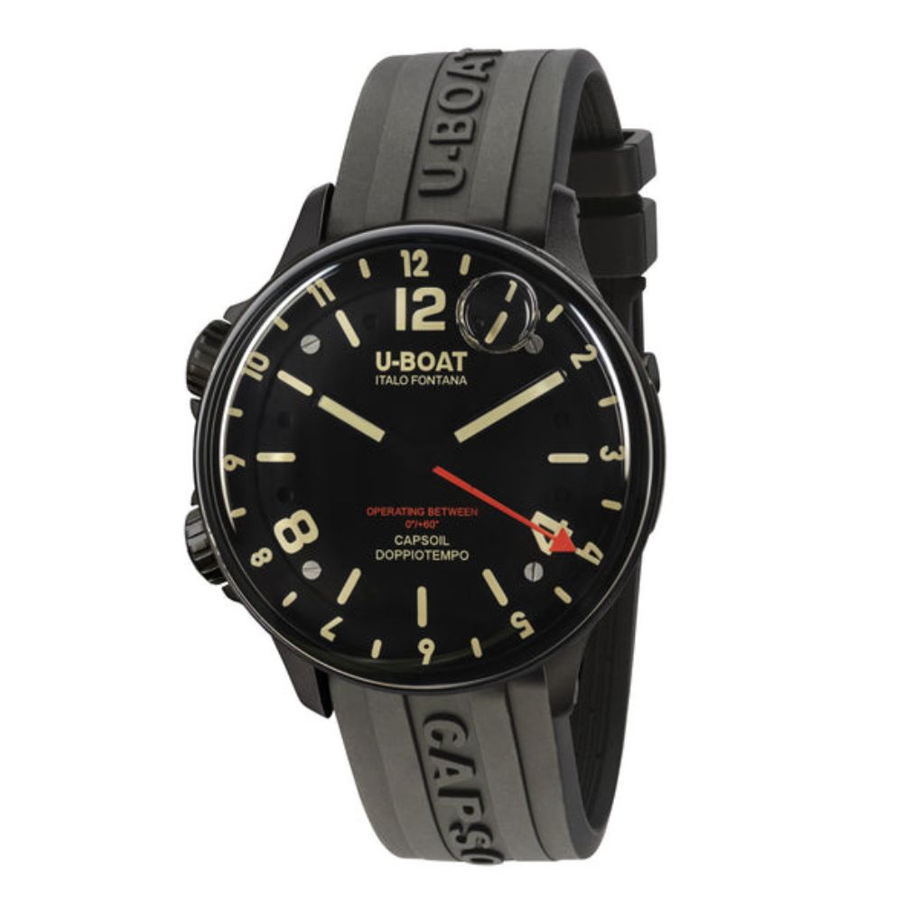 U-Boat Capsoil Doppiotempo IPB Black 8770 - Bijoux Eclore