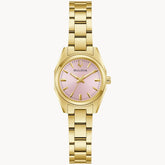 Bulova Surveyor Women's Gold-Tone Watch Pink Dial 97L187 - Bijoux Eclore