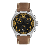 Tissot Gent XL Chronograph 42mm Black Dial Black Leather Strap T116.417.16.052.01 - Bijoux Eclore