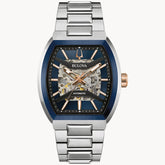 Bulova Blue Dial Stainless Steel Bracelet Maquina 98A319 - Bijoux Eclore