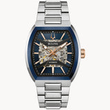 Bulova Blue Dial Stainless Steel Bracelet Maquina 98A319 - Bijoux Eclore