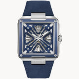 Bulova Men's Series X2 Skeleton Automatic Leather Strap Watch | 98A342