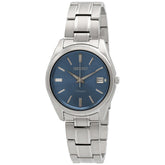 Seiko SUR371P1 Titanium Blue Dial Bracelet Watch - Bijoux Eclore