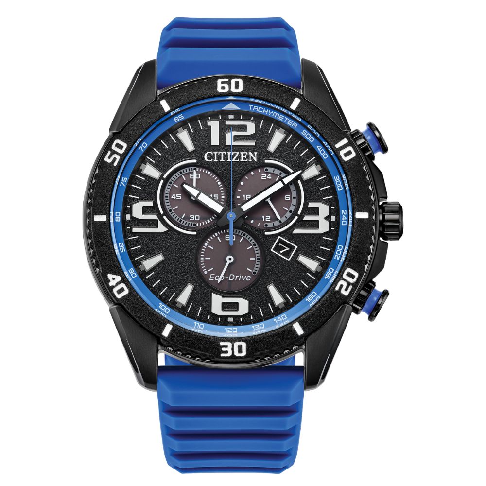 Citizen Brycen Black Dial Silicone Strap AT2586-05E - Bijoux Eclore