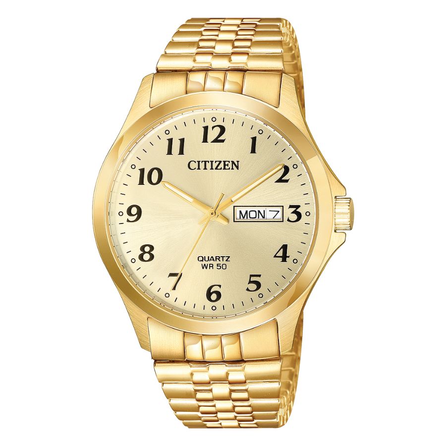 Citizen Quartz Champagne Dial Gold-tone Watch BF5002-99P - Bijoux Eclore