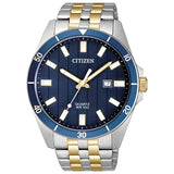 Citizen Quartz Mens Two Tone Bracelet Watch BI5054-53L - Bijoux Eclore