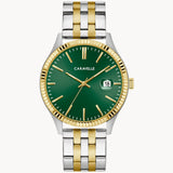Bulova Dress Green Dial Stainless Steel Watch 45B162