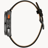 Bulova Men's Racer Chronograph (42mm) Black Dial Leather Strap 98B428