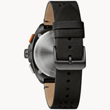 Bulova Men's Racer Chronograph (42mm) Black Dial Leather Strap 98B428