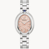 Bulova Rubaiyat Pink Dial Stainless Steel Women's Watch 96L331