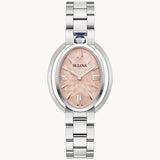 Bulova Rubaiyat Pink Dial Stainless Steel Women's Watch 96L331