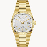 Bulova Super Seville Gold Fluted Bezel Precisionist 38mm Watch 97B223