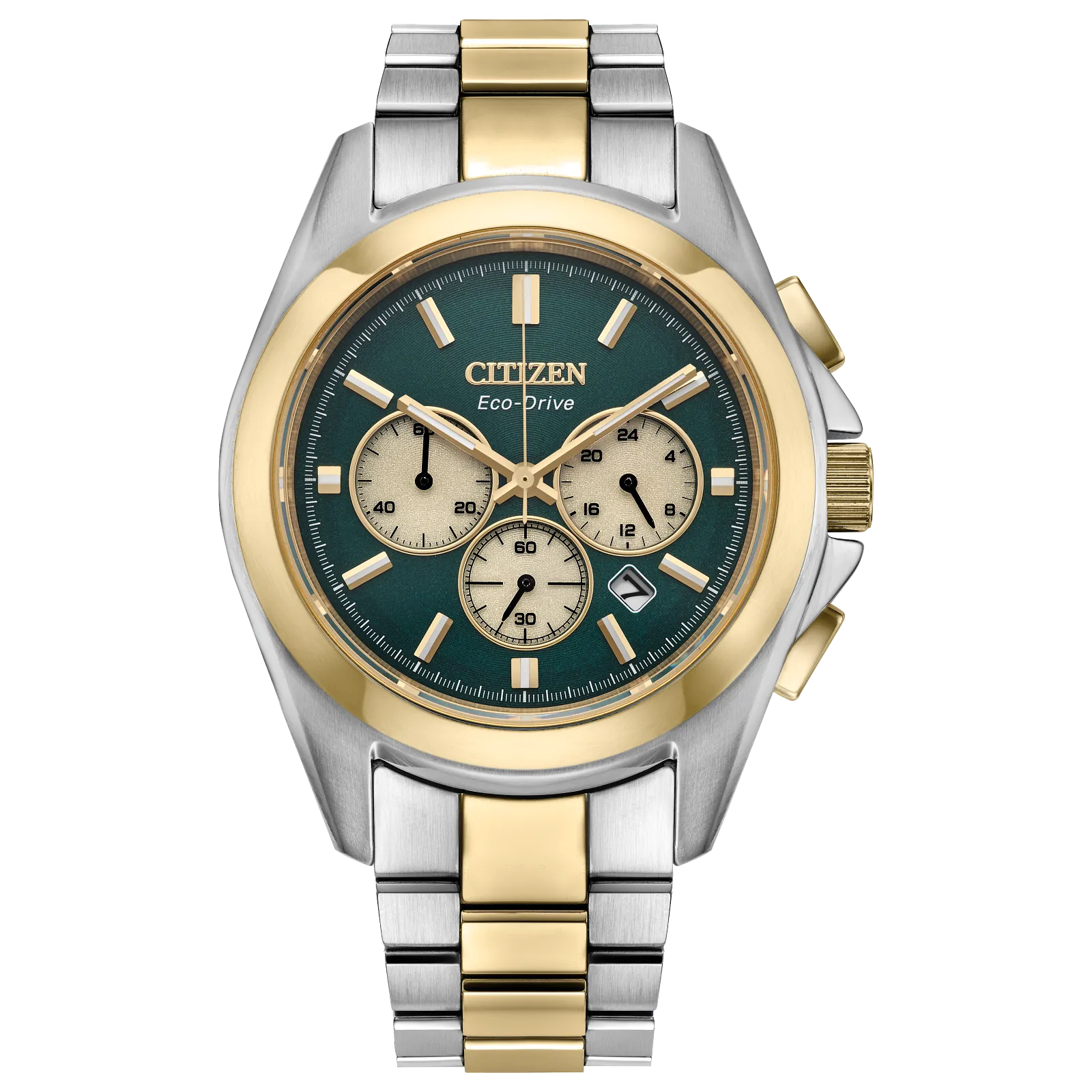 Citizen Sport Luxury Chronograph Watch 40.5mm with Green Dial - CA4684-54X - Bijoux Eclore